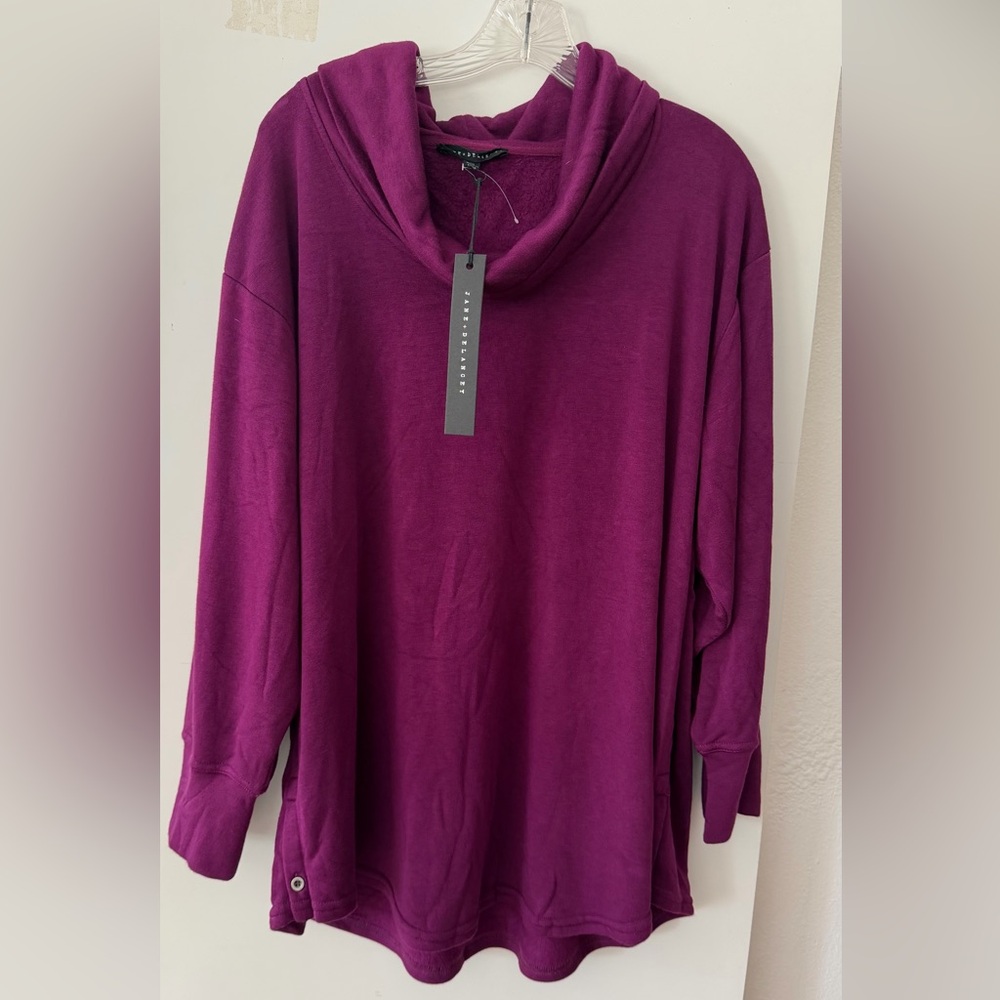 NWT JANE + DELANCEY Elegant Cowlneck Sweater Size 1X w Callout